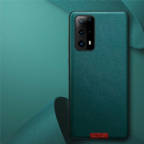 Hoesje voor Huawei P40 Premium Lederen Stijl