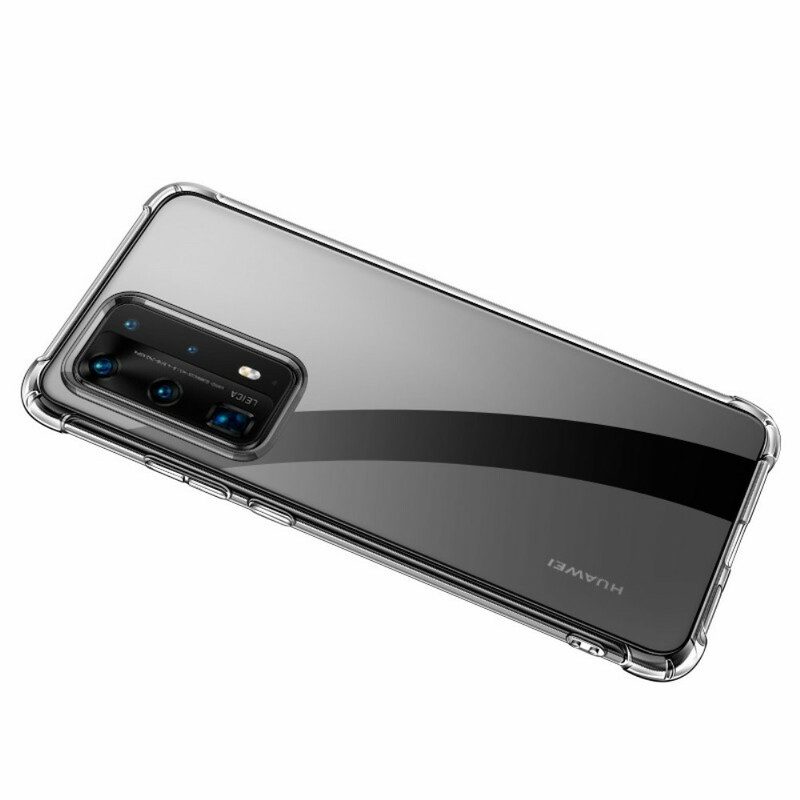 Hoesje voor Huawei P40 Transparante Leeu-beschermkussens