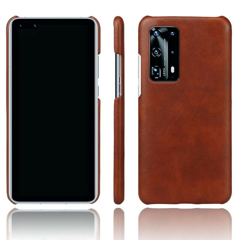 Telefoonhoesje voor Huawei P40 Ksq Leereffect