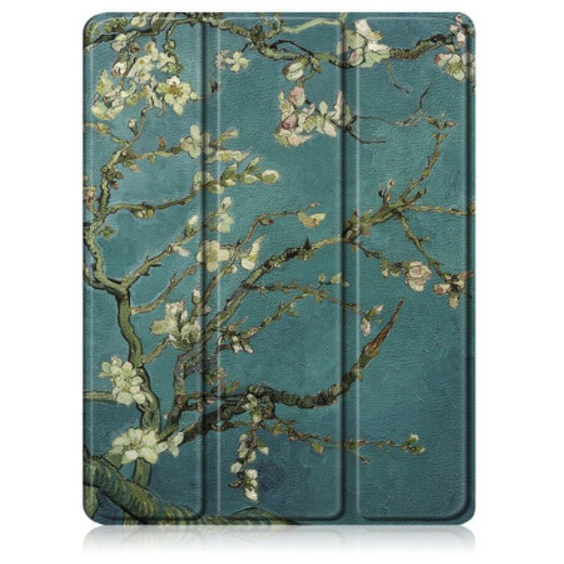 Bescherming Hoesje voor iPad Air (2022) (2020) Bloementakken Met Stylushouder