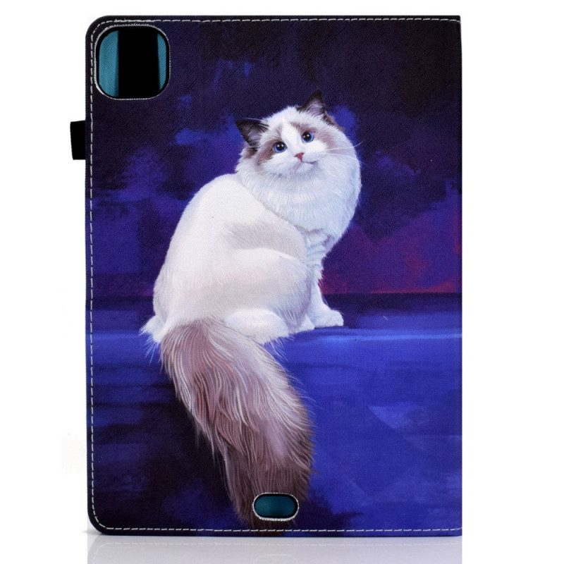 Cover voor iPad Air (2022) (2020) Witte Kat