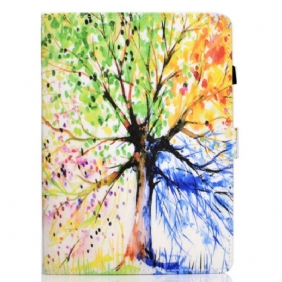 Flip Case voor iPad Air (2022) (2020) Aquarel Boom