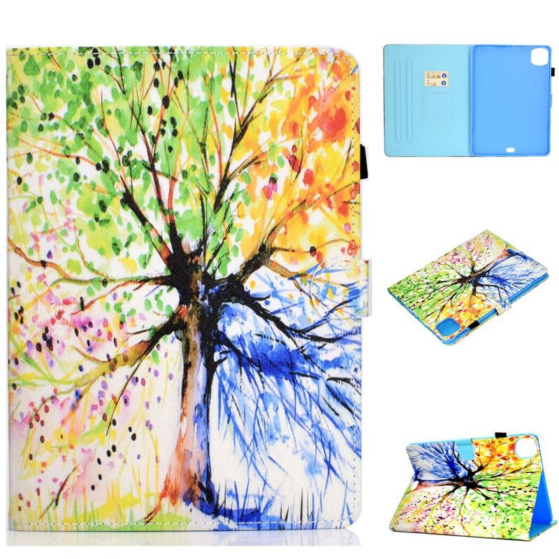 Flip Case voor iPad Air (2022) (2020) Aquarel Boom