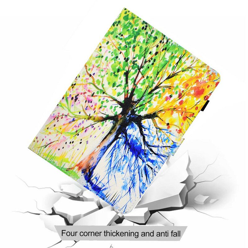 Flip Case voor iPad Air (2022) (2020) Aquarel Boom