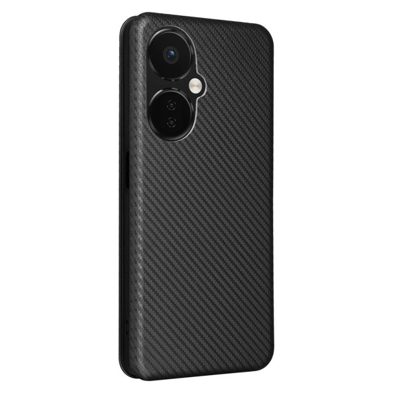 Bescherming Hoesje voor OnePlus Nord CE 3 Lite 5G Folio-hoesje Koolstofvezel Textuur