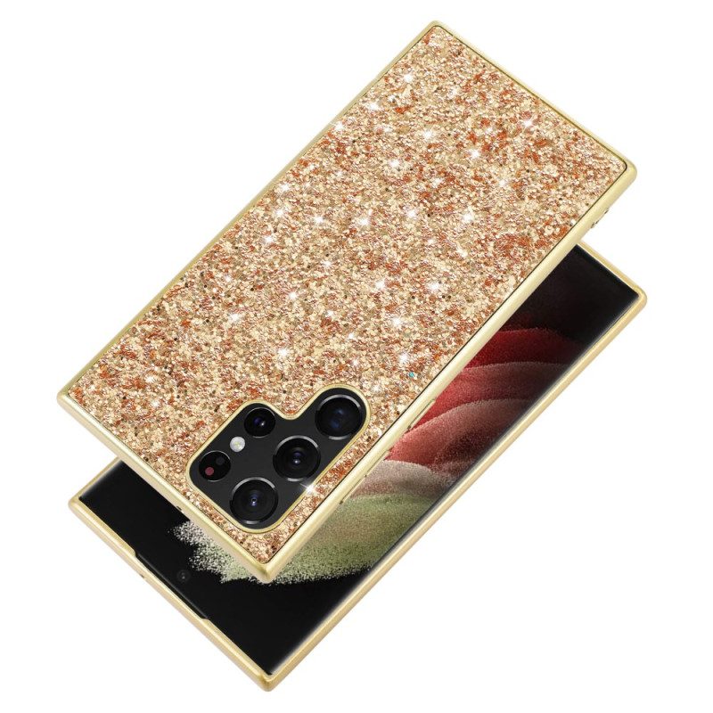 Case Hoesje Samsung Galaxy S24 Ultra 5g Telefoonhoesje Sprankelende Glitters