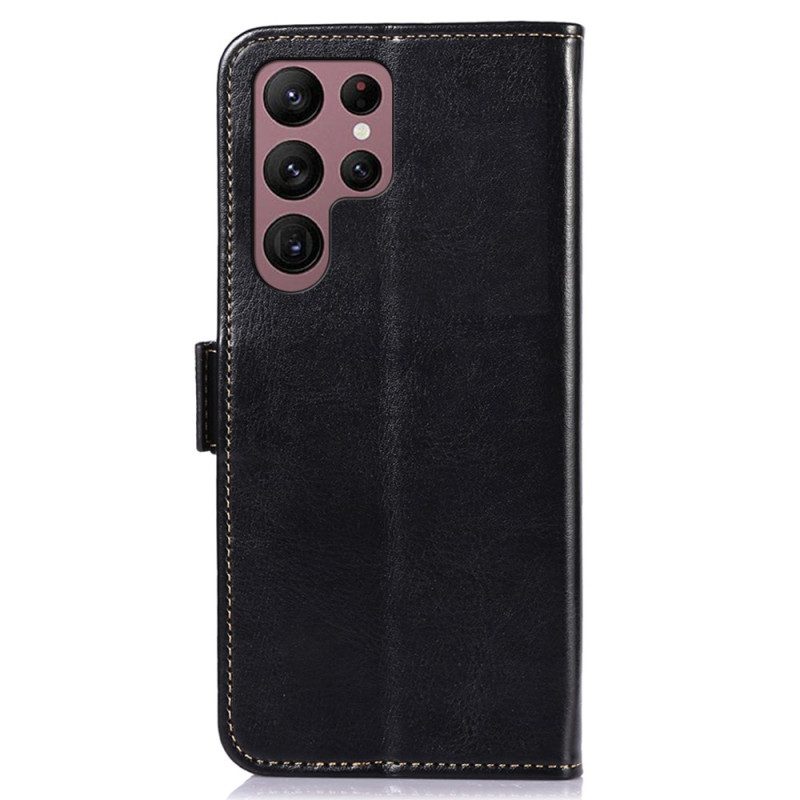 Flip Case Leren Samsung Galaxy S24 Ultra 5g Abeel