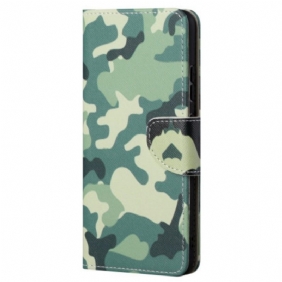 Flip Case Leren Samsung Galaxy S24 Ultra 5g Camouflagepatroon