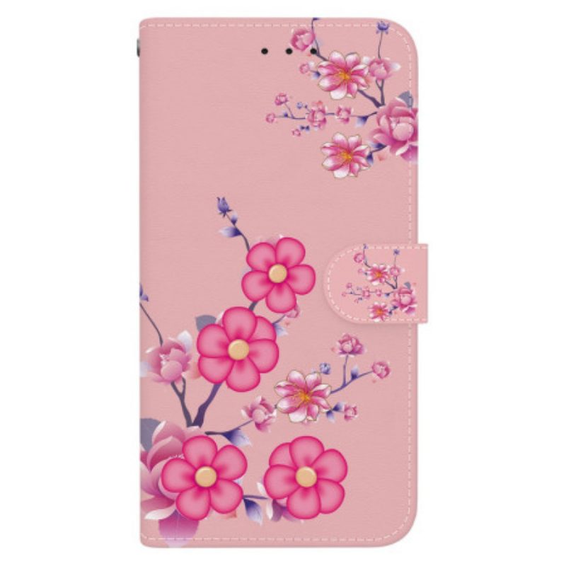 Flip Case Leren Samsung Galaxy S24 Ultra 5g Sakura-band