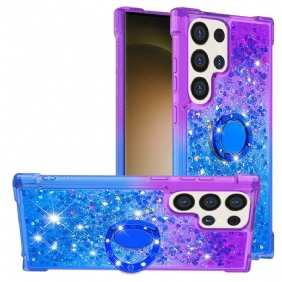 Hoesje Samsung Galaxy S24 Ultra 5g Glitter Met Verloop En Steunring