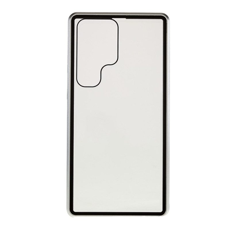 Hoesje Samsung Galaxy S24 Ultra 5g Magnetisch Gehard Glas En Dubbele Bescherming