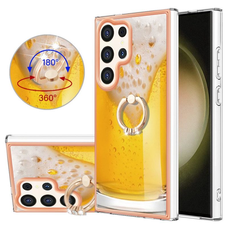 Hoesje Samsung Galaxy S24 Ultra 5g Met Biersteunring Bescherming Hoesje