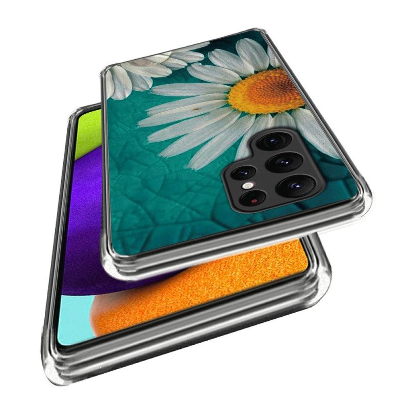 Hoesje Voor Samsung Galaxy S24 Ultra 5g Madeliefjes