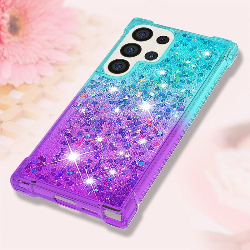 Hoesje Voor Samsung Galaxy S24 Ultra 5g Vloeibare Glitters