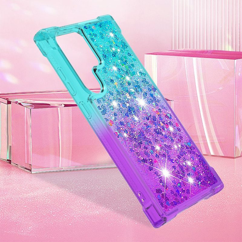 Hoesje Voor Samsung Galaxy S24 Ultra 5g Vloeibare Glitters