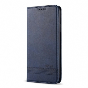 Bescherming Hoesje voor iPhone 12 Pro Max Folio-hoesje Azns Leerstyling