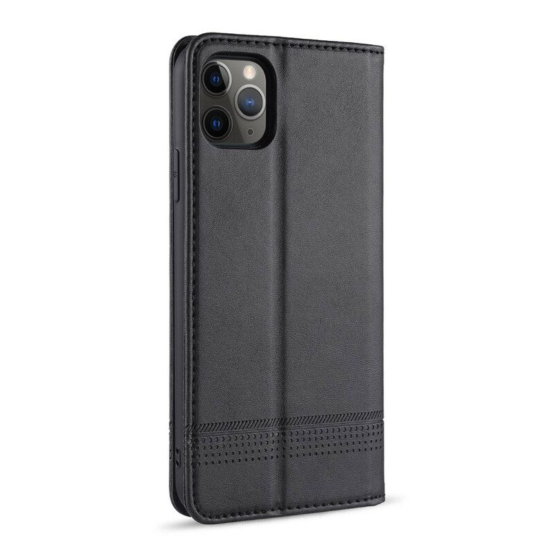 Bescherming Hoesje voor iPhone 12 Pro Max Folio-hoesje Azns Leerstyling