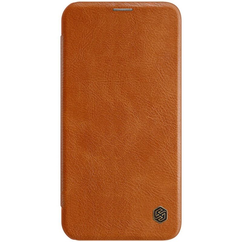 Bescherming Hoesje voor iPhone 12 Pro Max Folio-hoesje Nillkin Qin-serie