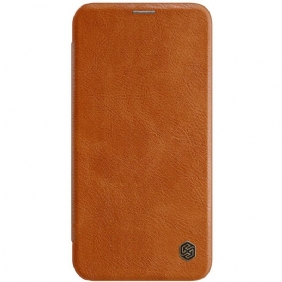 Bescherming Hoesje voor iPhone 12 Pro Max Folio-hoesje Nillkin Qin-serie