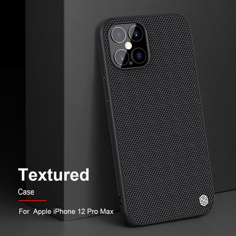 Hoesje voor iPhone 12 Pro Max Getextureerde Nillkin