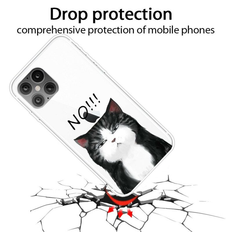 Hoesje voor iPhone 12 Pro Max De Kat Die Nee Zegt