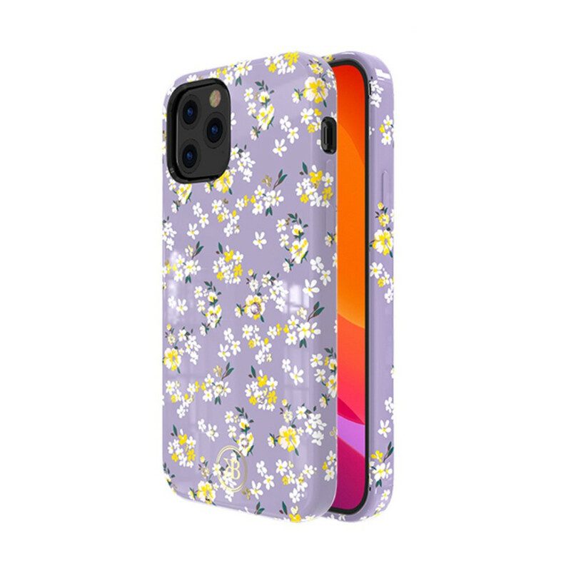 Hoesje voor iPhone 12 Pro Max Kingxbar Bloemen