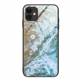 Hoesje voor iPhone 12 Pro Max Kleuren Van Gehard Glas