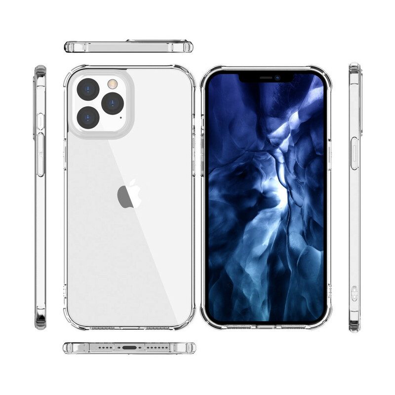 Hoesje voor iPhone 12 Pro Max Transparant Leeu-ontwerp