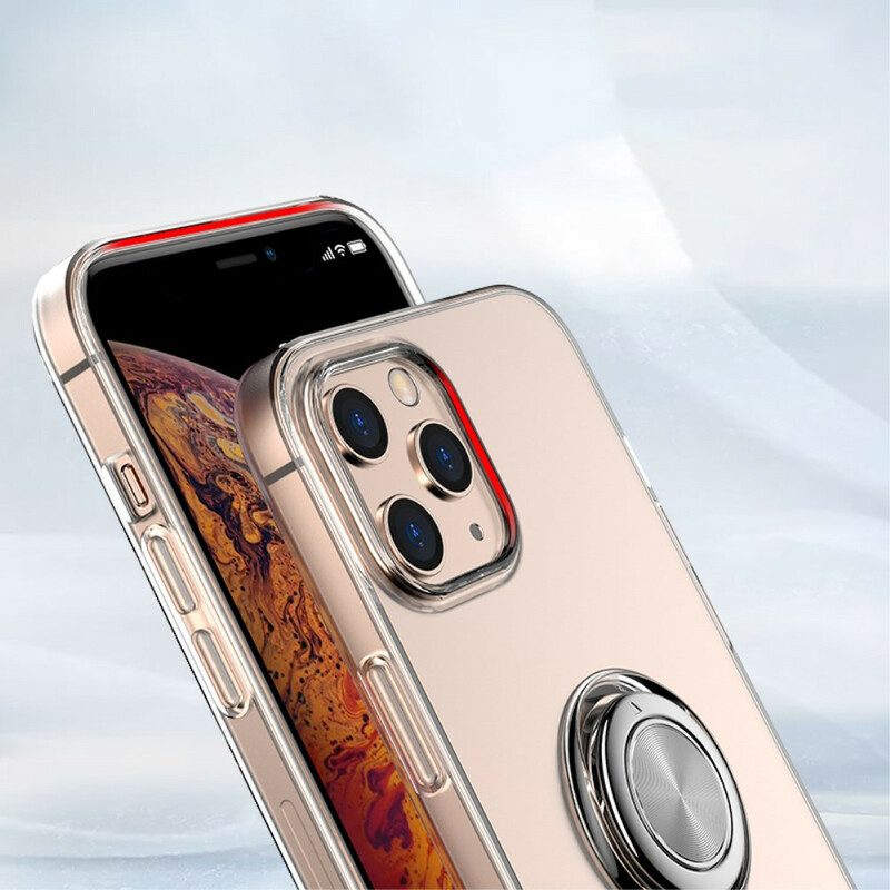 Telefoonhoesje voor iPhone 12 Pro Max Transparant Met Ring-support