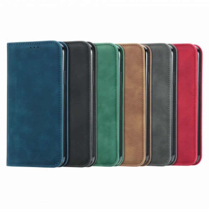 Bescherming Hoesje voor Oppo A54 5G / A74 5G Folio-hoesje Aanraking Van De Huid