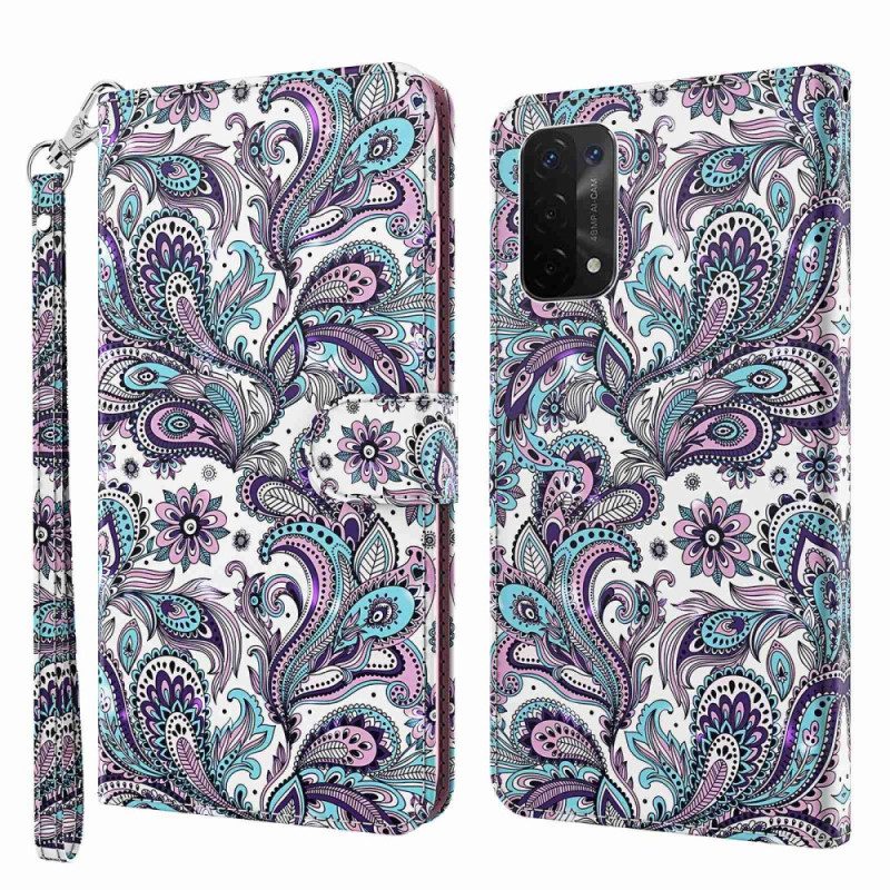 Flip Case voor Oppo A54 5G / A74 5G Paisley