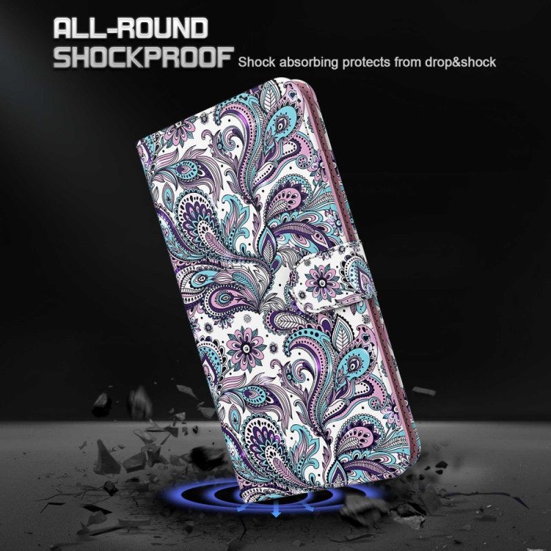 Flip Case voor Oppo A54 5G / A74 5G Paisley