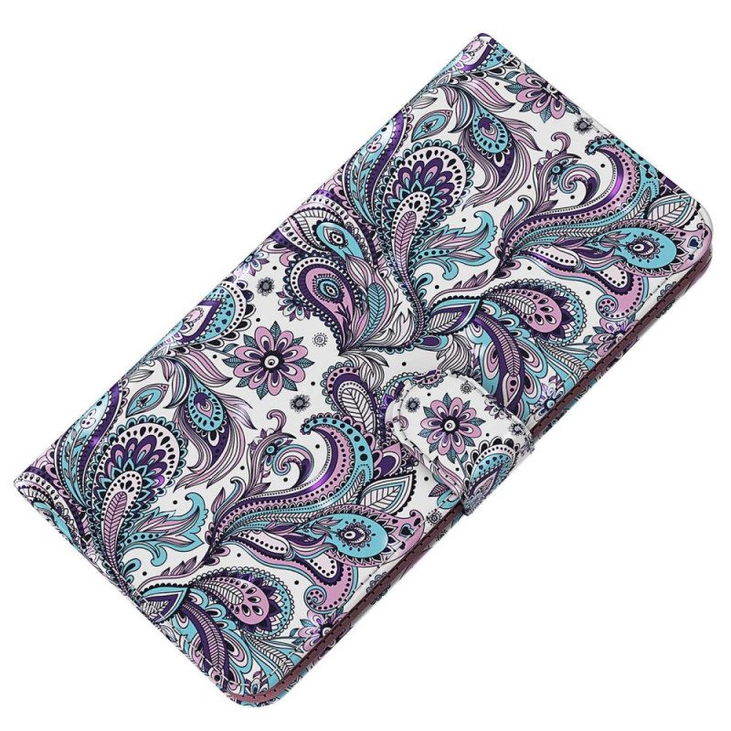 Flip Case voor Oppo A54 5G / A74 5G Paisley