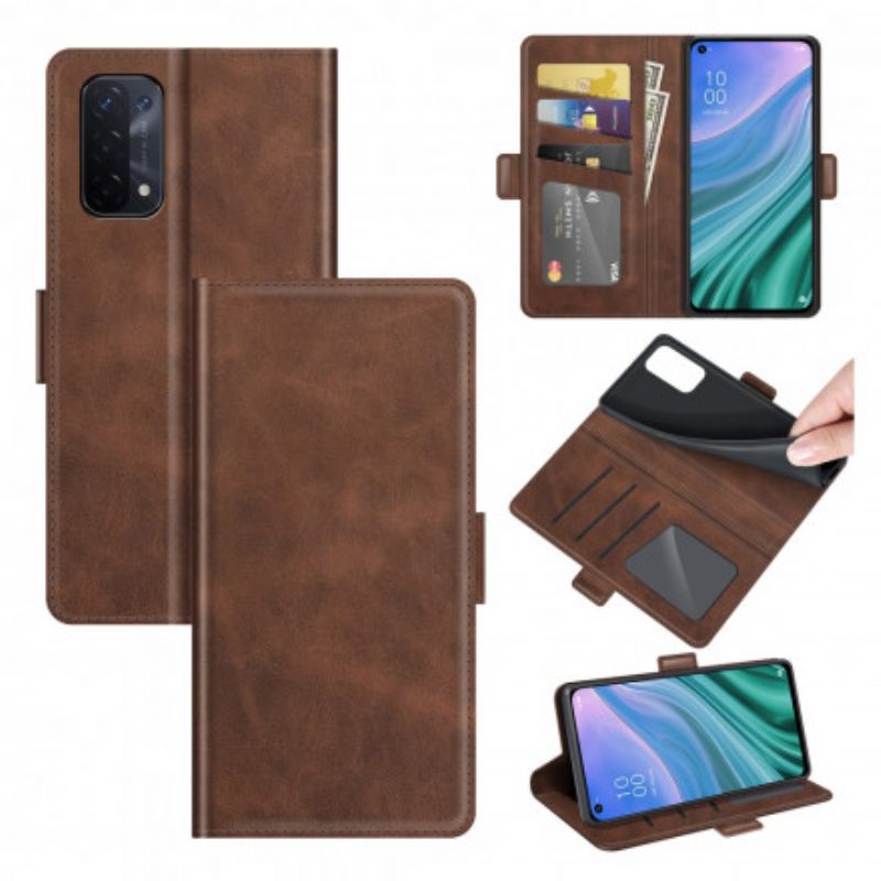 Folio-hoesje voor Oppo A54 5G / A74 5G Flip Case Dubbele Klep