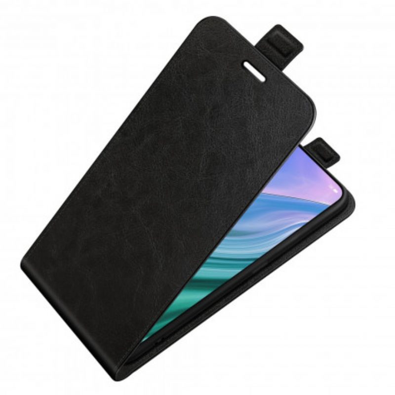 Folio-hoesje voor Oppo A54 5G / A74 5G Flip Case Verticale Flap Met Leereffect