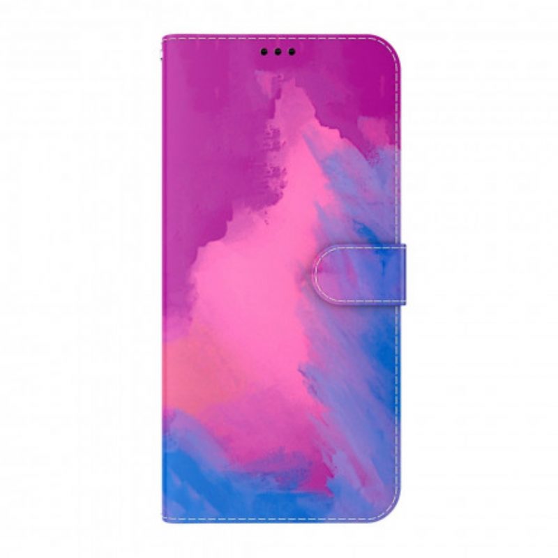 Folio-hoesje voor Oppo A54 5G / A74 5G Waterverf