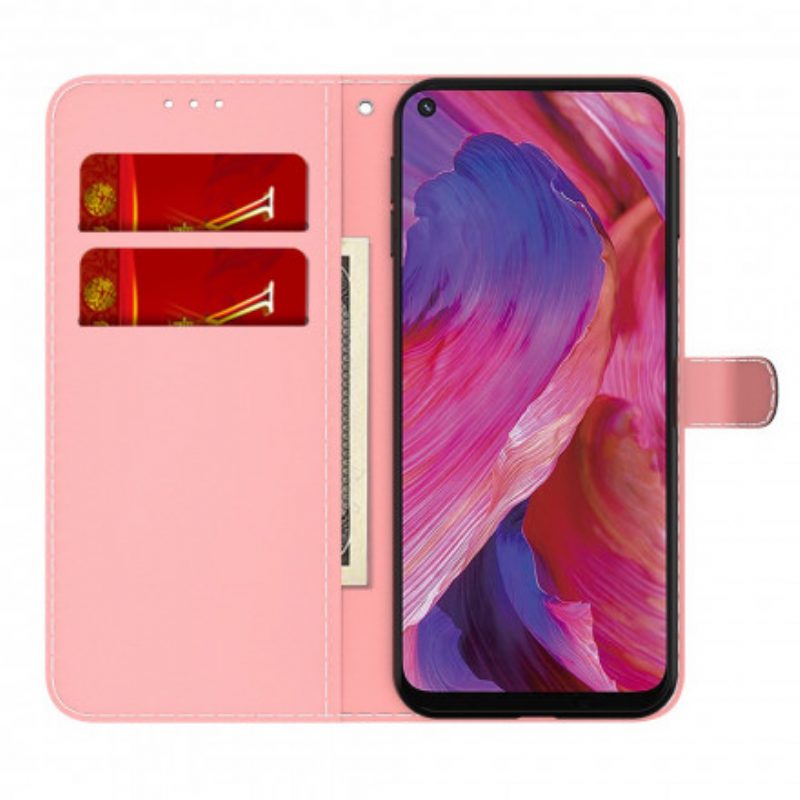 Folio-hoesje voor Oppo A54 5G / A74 5G Waterverf