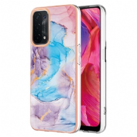 Hoesje voor Oppo A54 5G / A74 5G Marmer