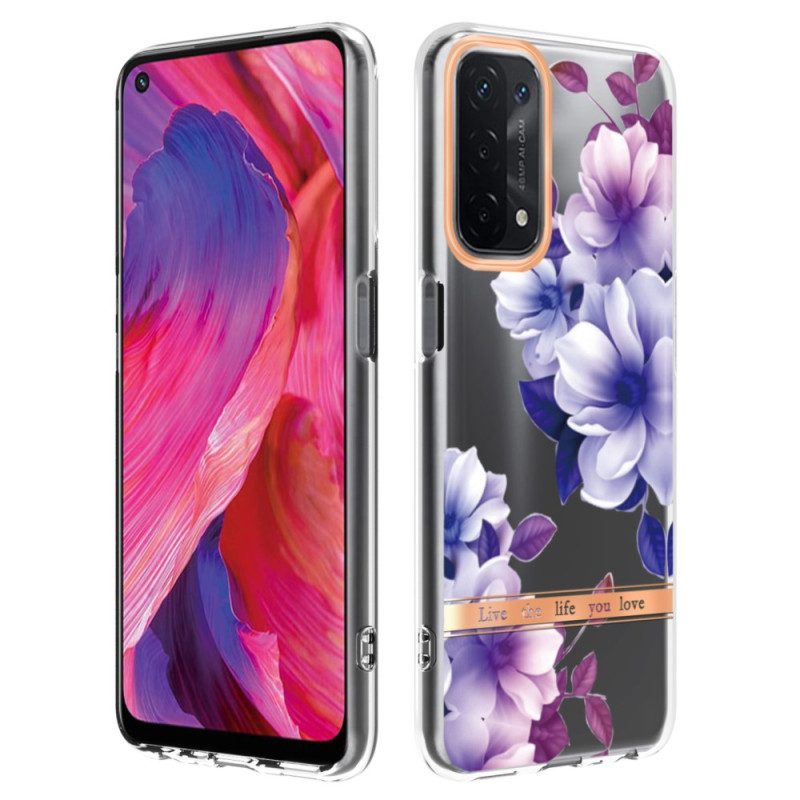 Hoesje voor Oppo A54 5G / A74 5G Naadloze Bloemen