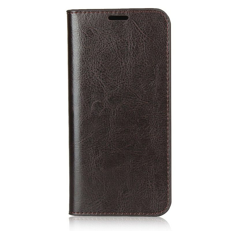 Bescherming Hoesje voor Huawei Y5p Folio-hoesje Echt Leer