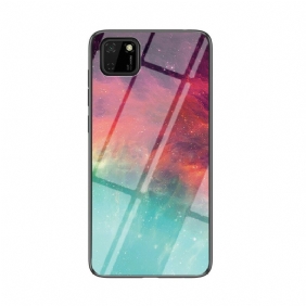 Hoesje voor Huawei Y5p Premium Kleuren Gehard Glas