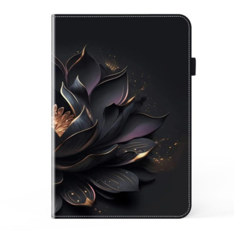 Cover Samsung Galaxy Tab S9 Fe Paarse Lotus