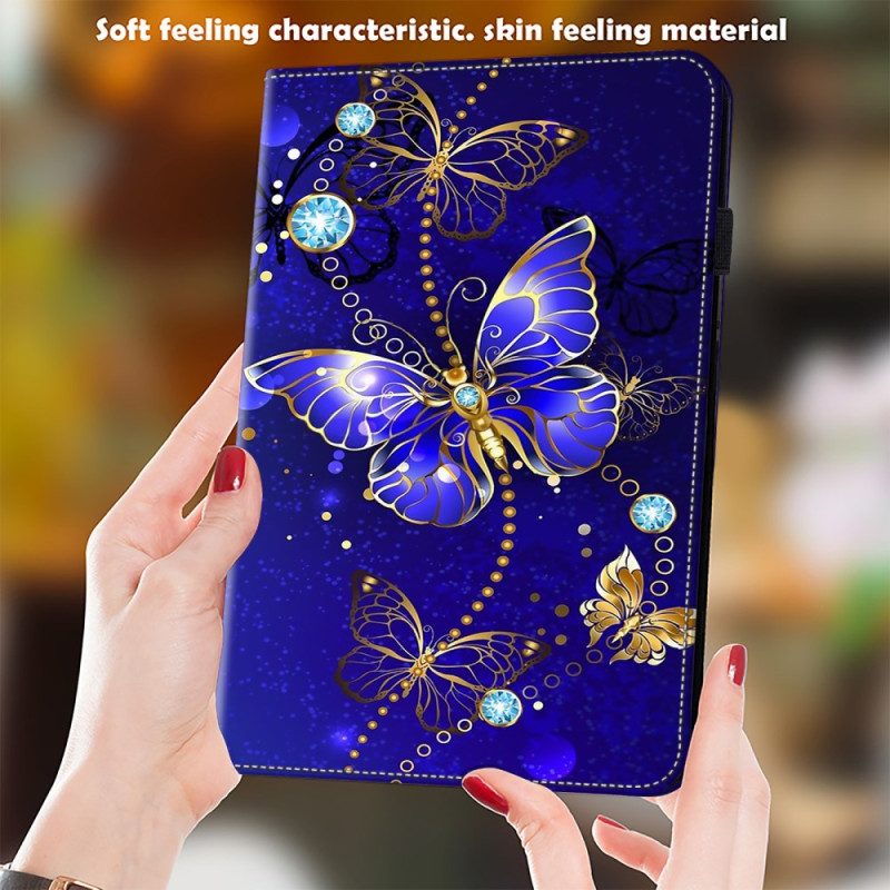 Hoesje Case Samsung Galaxy Tab S9 Fe Telefoonhoesje Diamantvlinders