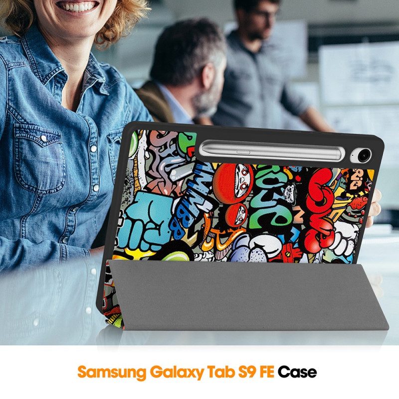 Samsung Galaxy Tab S9 Fe Graffiti-stylushouder