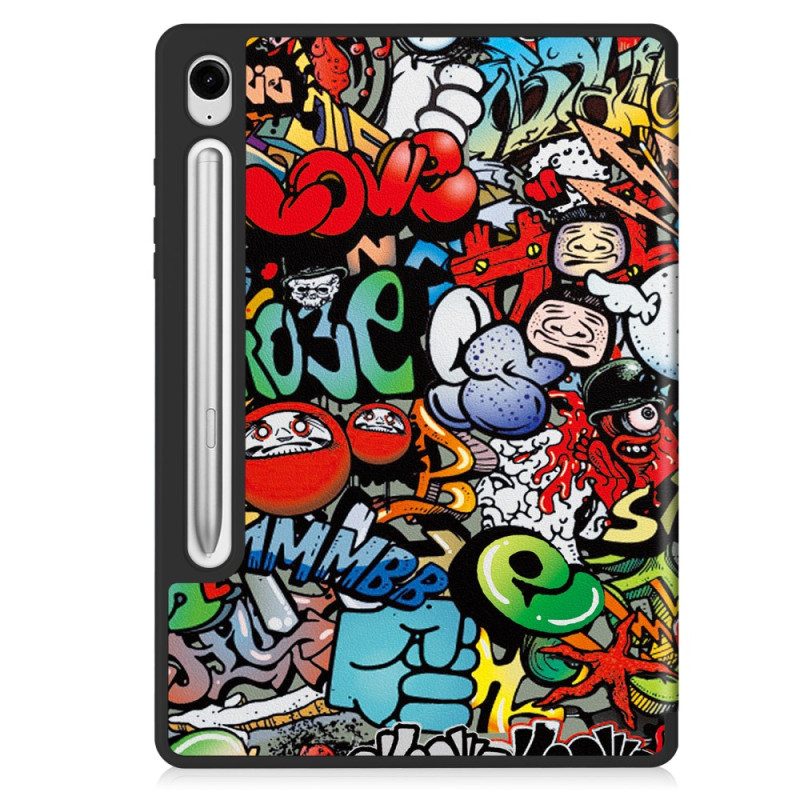 Samsung Galaxy Tab S9 Fe Graffiti-stylushouder