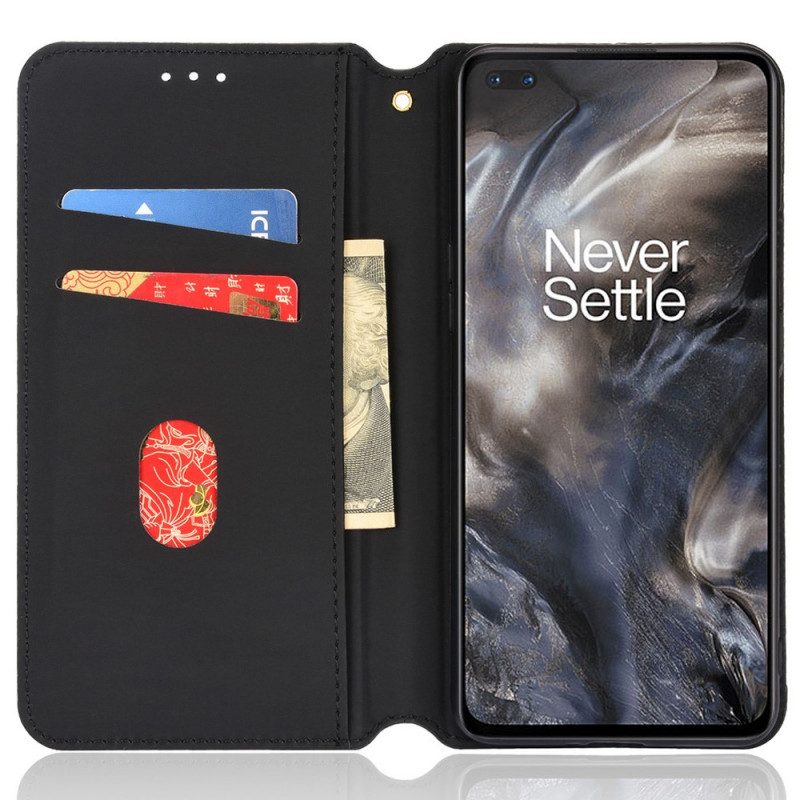 Bescherming Hoesje voor OnePlus Nord Folio-hoesje Diamant Leereffect