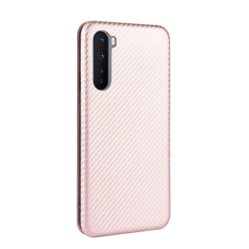 Bescherming Hoesje voor OnePlus Nord Folio-hoesje Gekleurde Koolstofsilicone