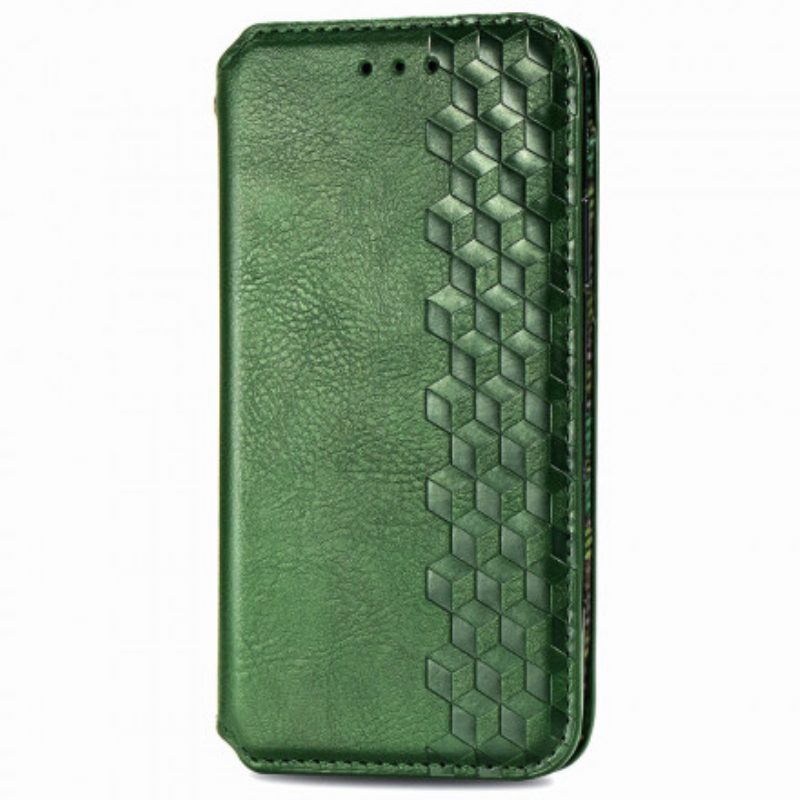 Bescherming Hoesje voor OnePlus Nord Folio-hoesje Leereffect Diamanttextuur