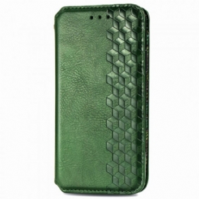 Bescherming Hoesje voor OnePlus Nord Folio-hoesje Leereffect Diamanttextuur