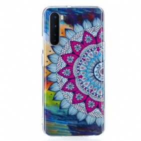 Hoesje voor OnePlus Nord Fluorescerende Kleurrijke Mandala